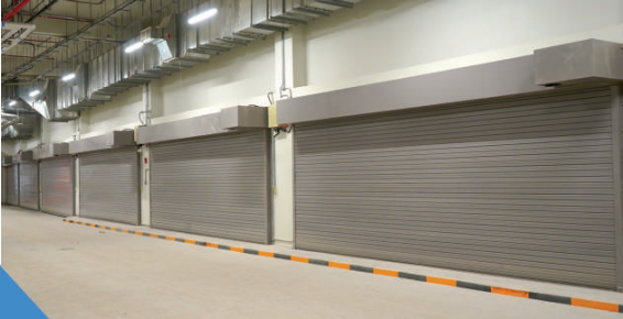Premium Double Skin Fire Rated Rolling Shutter – UL Certified, Rockwool-Insulated for Heat Barrier, 2 Hour Protection, Automated Closing, Custom Sizes and RAL Powder Coated Finish